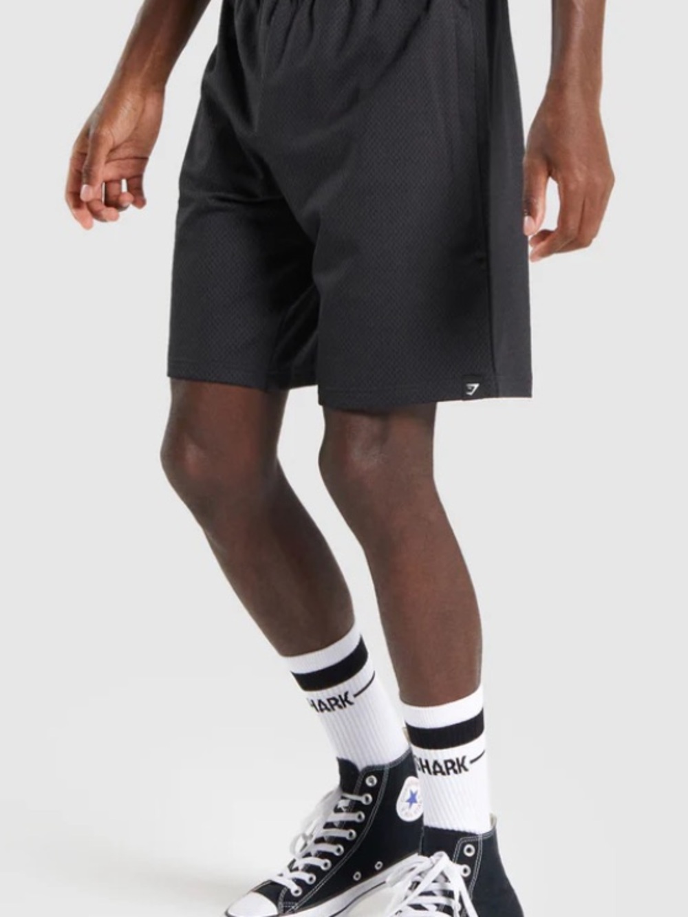 Gymshark Men’s Black Mesh Shorts Workout Gym Court Size L